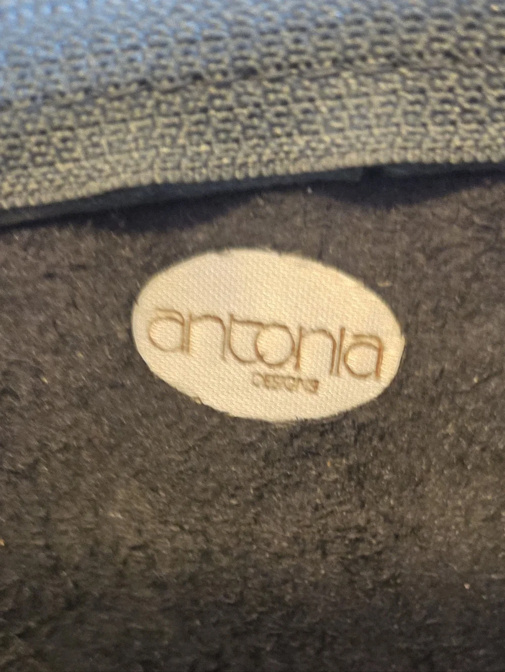 Vintage Antonia Genuine Leather Gray Wristlet Clutch EUC